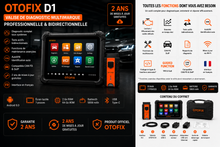 Lade das Bild in den Galerie-Viewer, Valise Diagnostic OTOFIX D1 – Multimarque AUTEL | 2 ans de mises à jour incluses