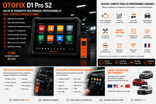 Charger l'image dans la galerie, Valise Diagnostic OTOFIX D1 PRO S2 – Multimarque AUTEL | 2 ans de mises à jour incluses