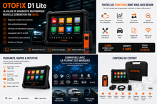 Lade das Bild in den Galerie-Viewer, Valise Diagnostic OTOFIX D1 Lite – Multimarque AUTEL | 2 ans de mises à jour incluses
