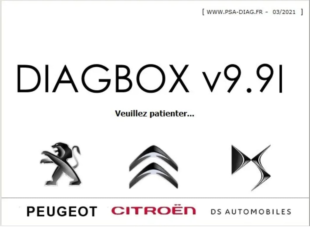 Logiciel diagbox 9.91 Seul