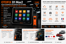 Charger l'image dans la galerie, Valise Diagnostic OTOFIX D1 MAX 2 – Multimarque AUTEL | 2 ans de mises à jour incluses
